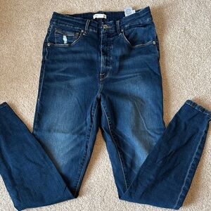 Good American Dark Blue Skinny Jeans for Men